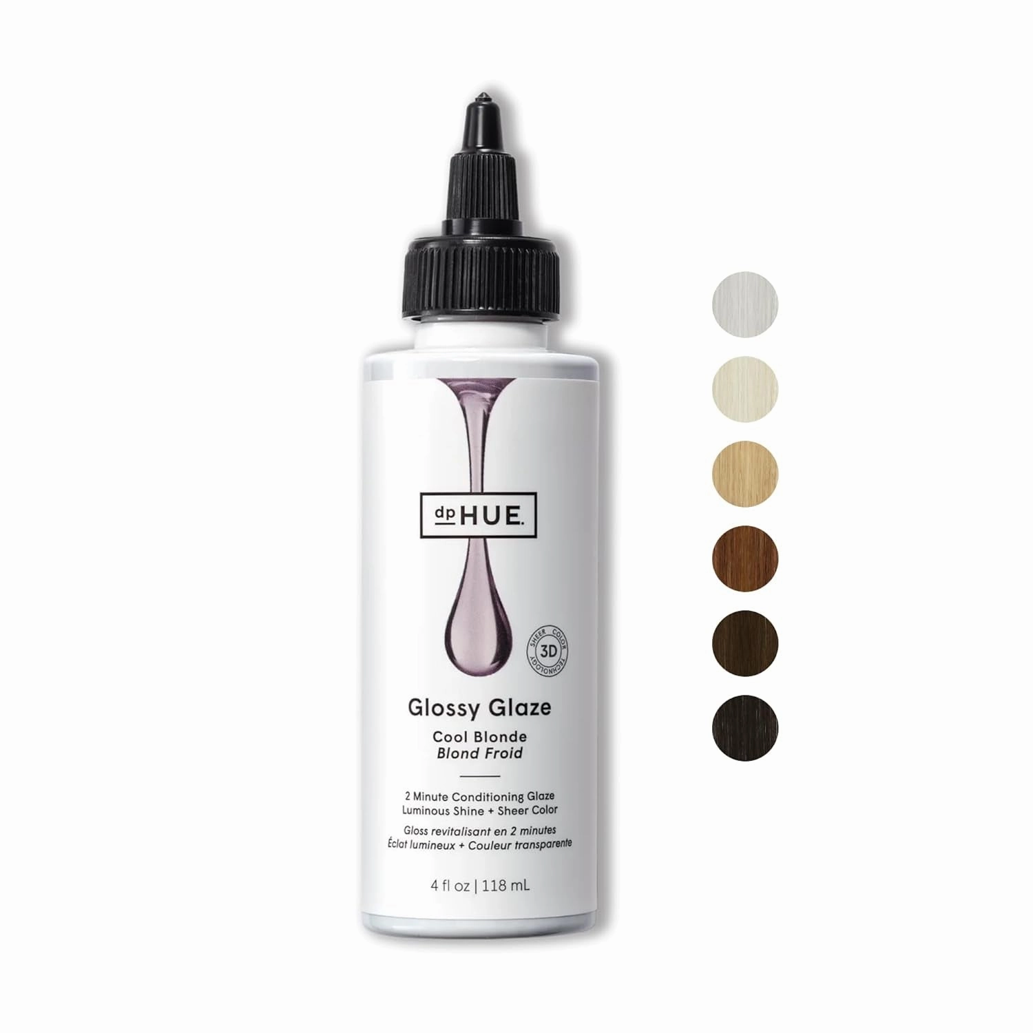Glossy Glaze, Sheer - 4 Fl Oz - In-Shower Conditioning Glaze for Luminous Shine - Paraben, SLS & SLES Sulfate Free - Leaping Bunny Certified