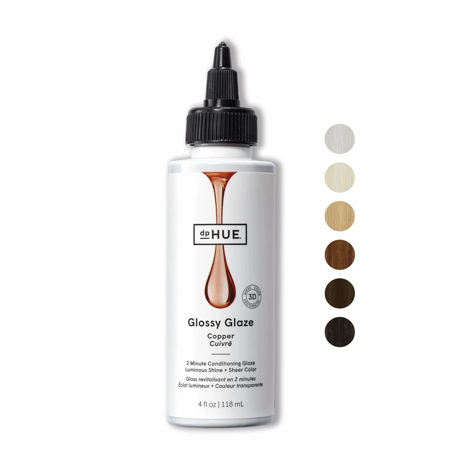 Glossy Glaze, Sheer - 4 Fl Oz - In-Shower Conditioning Glaze for Luminous Shine - Paraben, SLS & SLES Sulfate Free - Leaping Bunny Certified