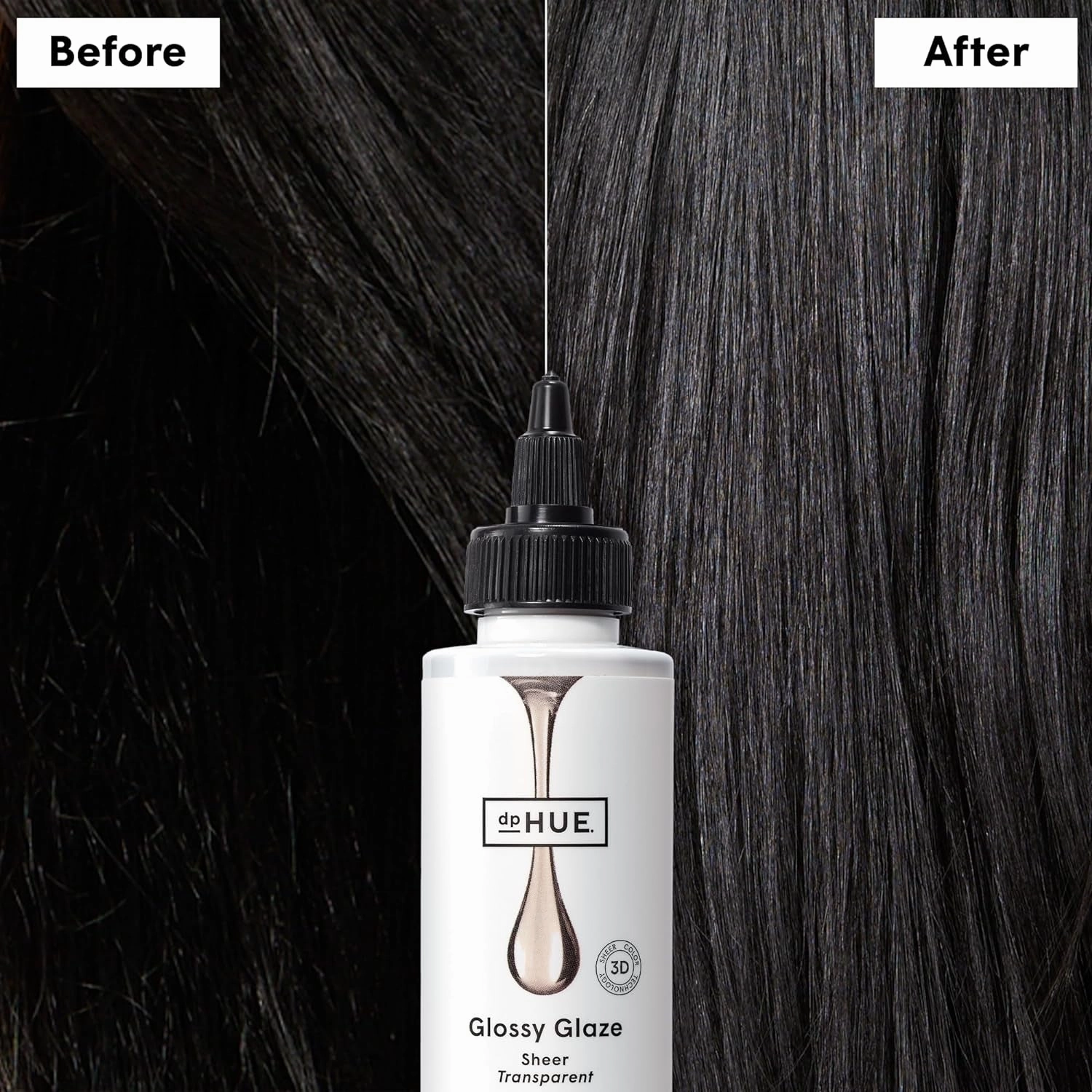 Glossy Glaze, Sheer - 4 Fl Oz - In-Shower Conditioning Glaze for Luminous Shine - Paraben, SLS & SLES Sulfate Free - Leaping Bunny Certified