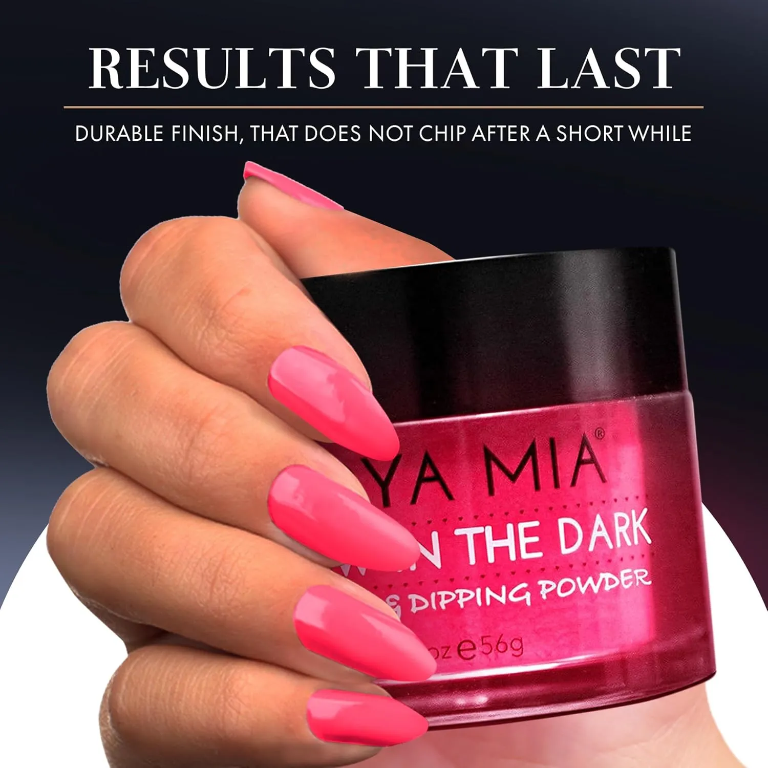 Glow-in-the-Dark Acrylic & Dipping Powder – Premium Nail Powder for Flawless Enhancements, Available in 12 Colors, 2 oz (DPGW-10) – Joya Mia