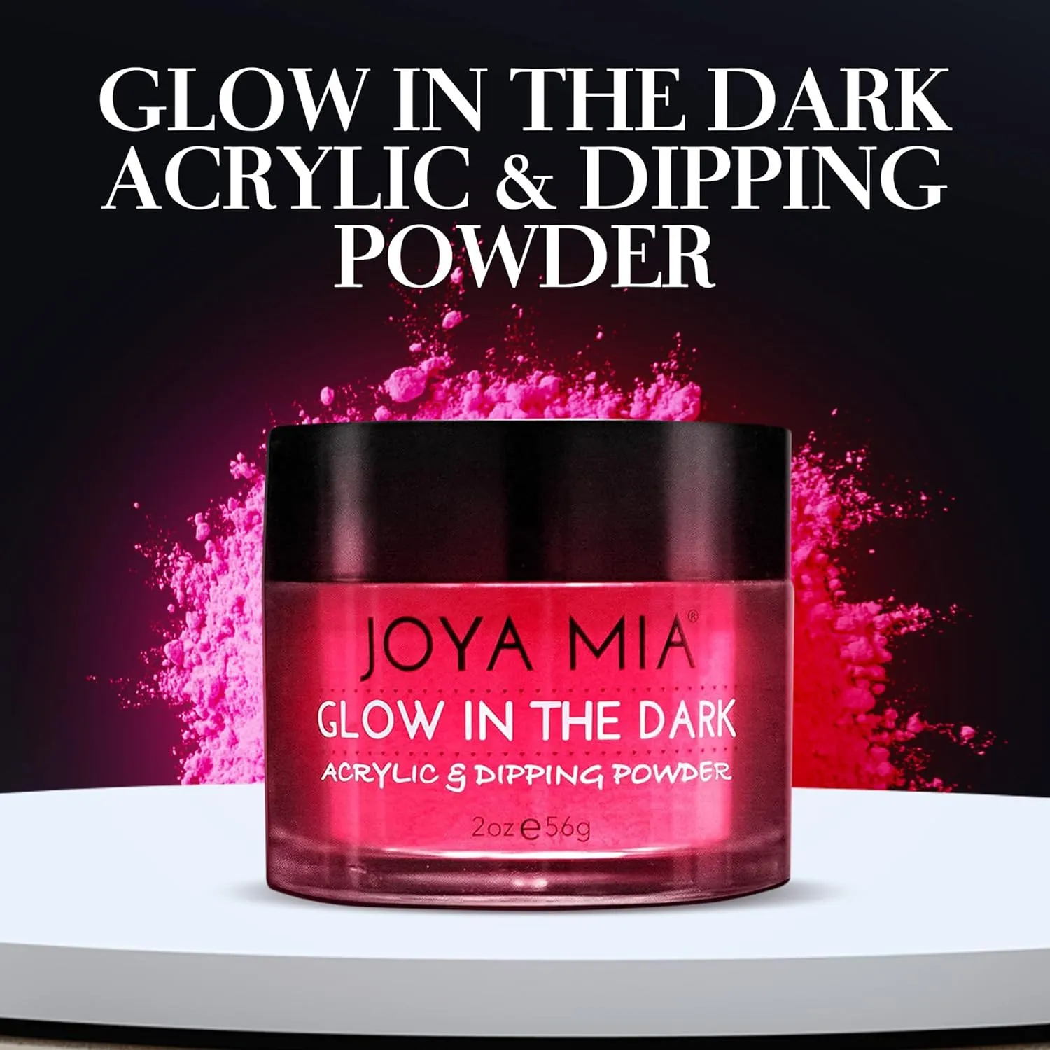 Glow-in-the-Dark Acrylic & Dipping Powder – Premium Nail Powder for Flawless Enhancements, Available in 12 Colors, 2 oz (DPGW-10) – Joya Mia