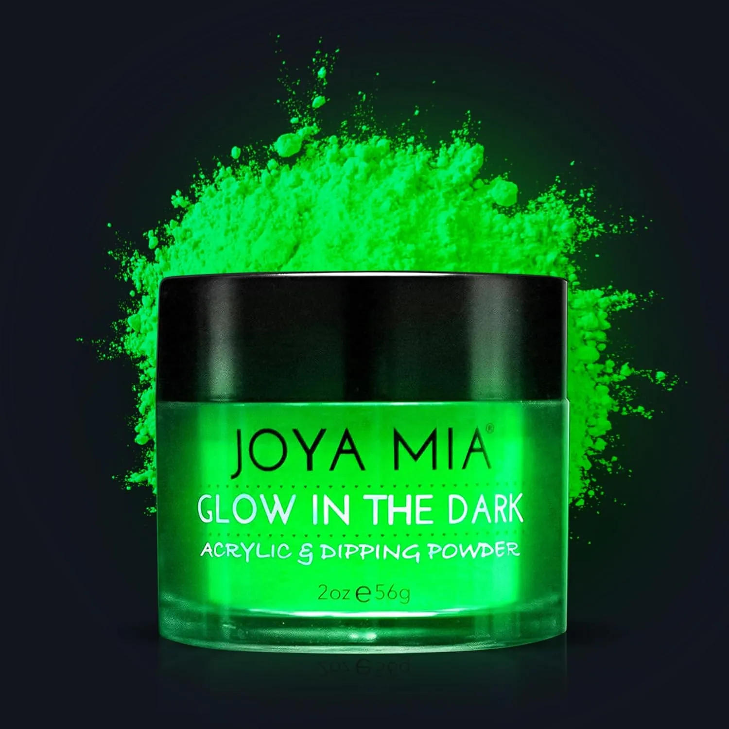 Glow-in-the-Dark Acrylic & Dipping Powder – Premium Nail Powder for Flawless Enhancements, Available in 12 Colors, 2 oz (DPGW-3) – Joya Mia