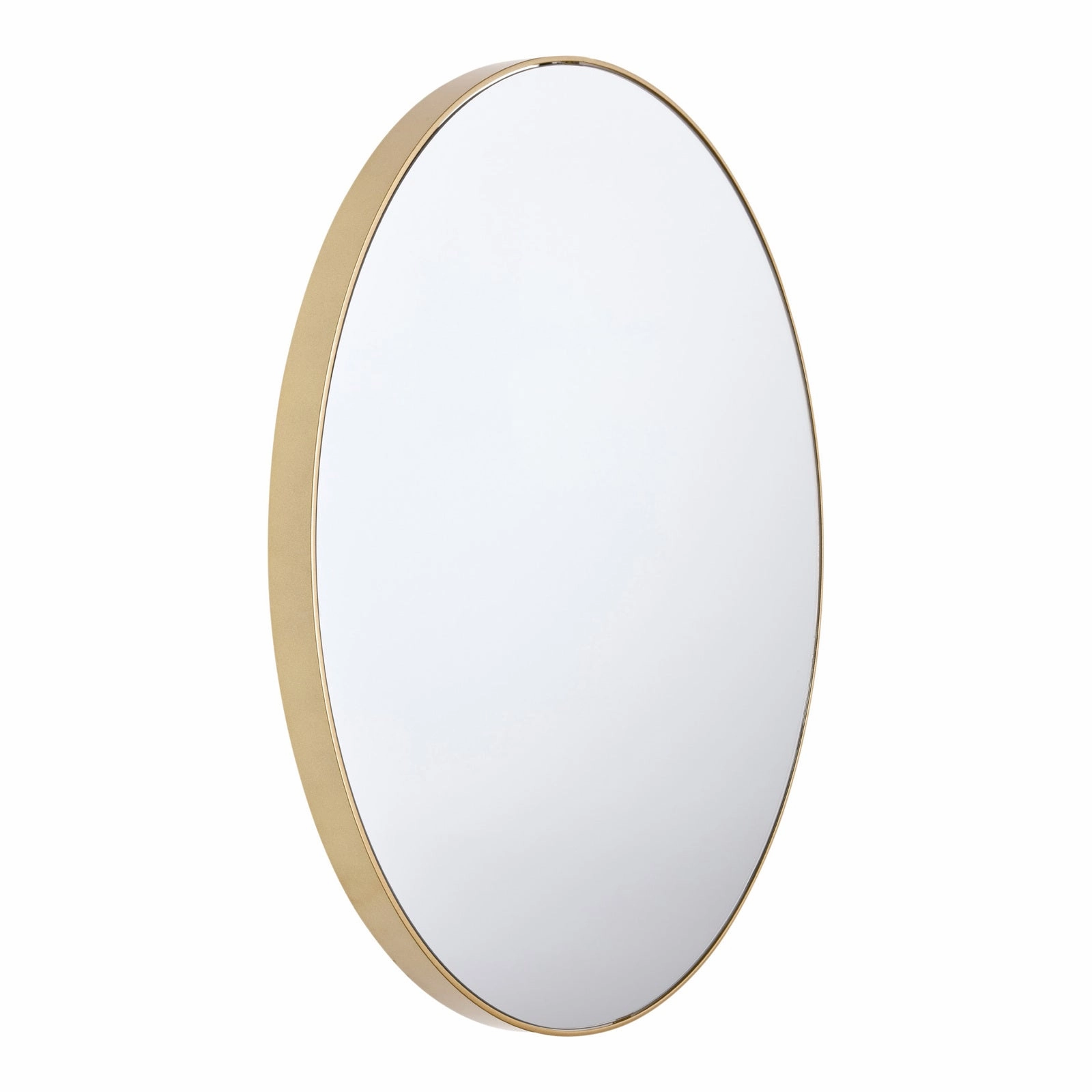 Glowing Glamour 60cm Iron Mirror - Champagne Gold