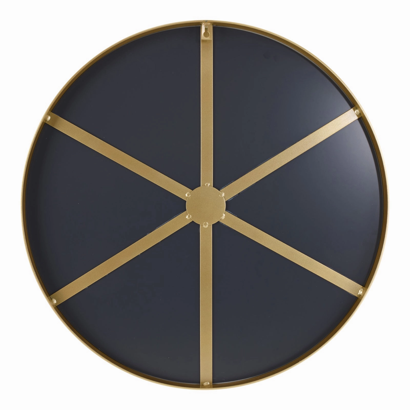 Glowing Glamour 60cm Iron Mirror - Champagne Gold