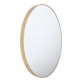Glowing Glamour 60cm Iron Mirror - Champagne Gold