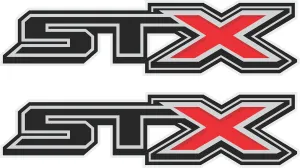 Gold Hook Ford f150 STX Decal Off Road Replacement Sticker, Compatible with Ford F150 Truck, Set of 2, Premium Series (Metallic Finish)