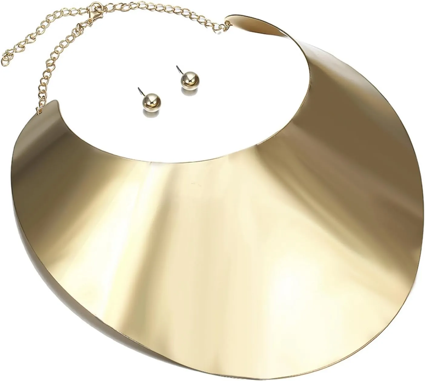 Gold Necklaces for Women Chunky Gold Silver Choker Necklace Statement Egyptian Jewelry for Women Men Gold Costume Jewelry Sets Accessories Gift