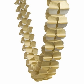 Gold Paper Honeycomb Garland