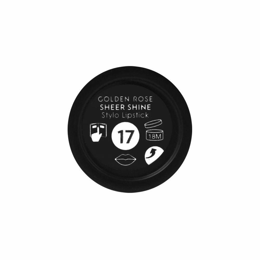 Golden Rose Sheer Shine SPF 25 Stylo Lipstick, 17