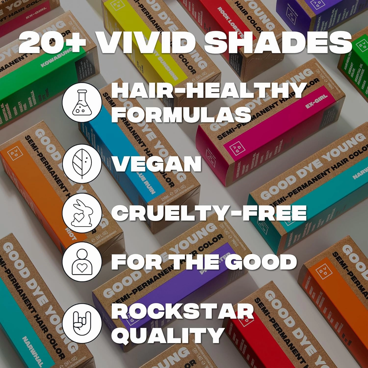 Good Dye Young Semi Permanent Hair Color (KO Gold) - UV Protective, Conditioning, Temporary Color Lasts 15-24  Washes - PPD-free, Cruelty-Free & Vegan