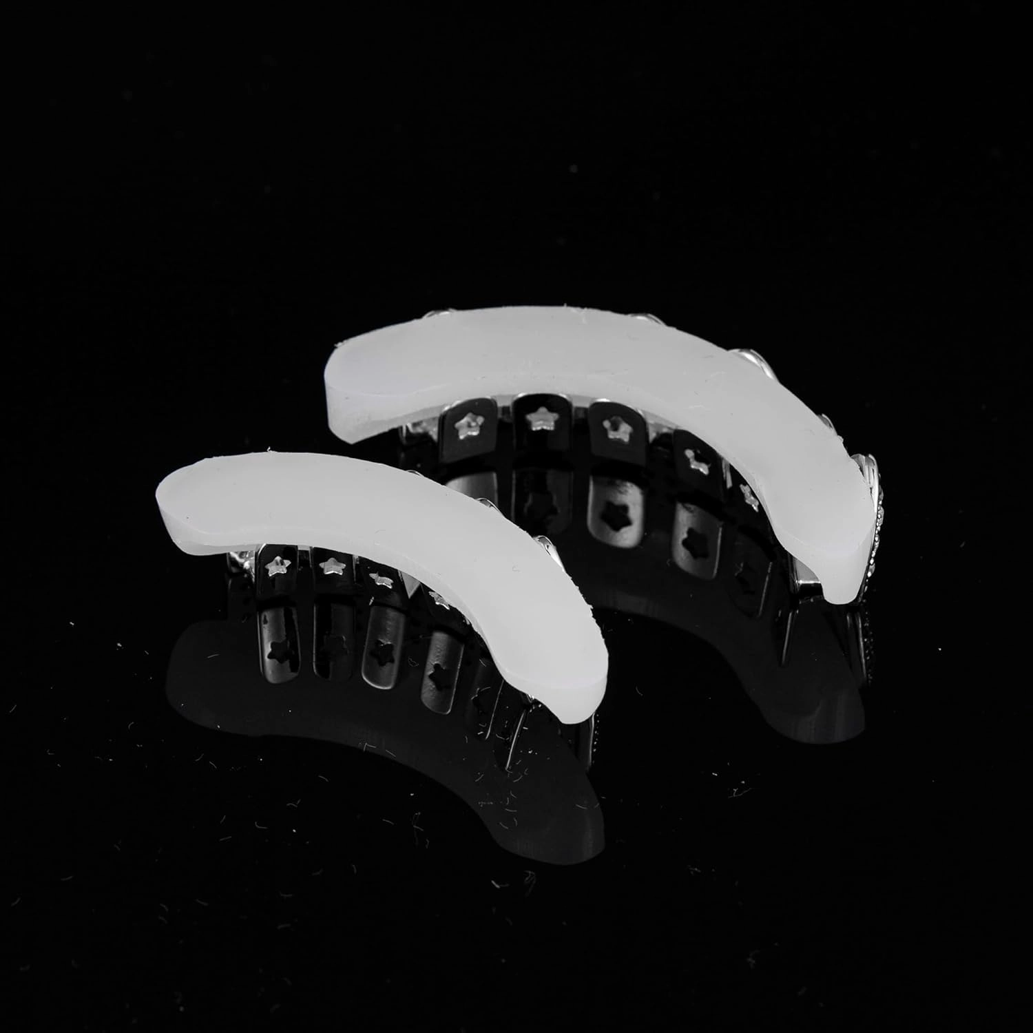 Grills for Your Teeth Diamond Grillz 14K Plated Gold Silver Vampire Teeth Caps Iced Out CZ Mouth Grillz Teeth Men