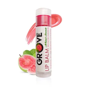 Grov..e Lip Balm For All Kind Of Lips With Shea, Coco & Kokum Butter, Vit-E, Almond & Coconut Oil -Hydrating Lip care, Lip Butter, Suitable For Men, Women 6g Stick (Guava, Pack Of 01)
