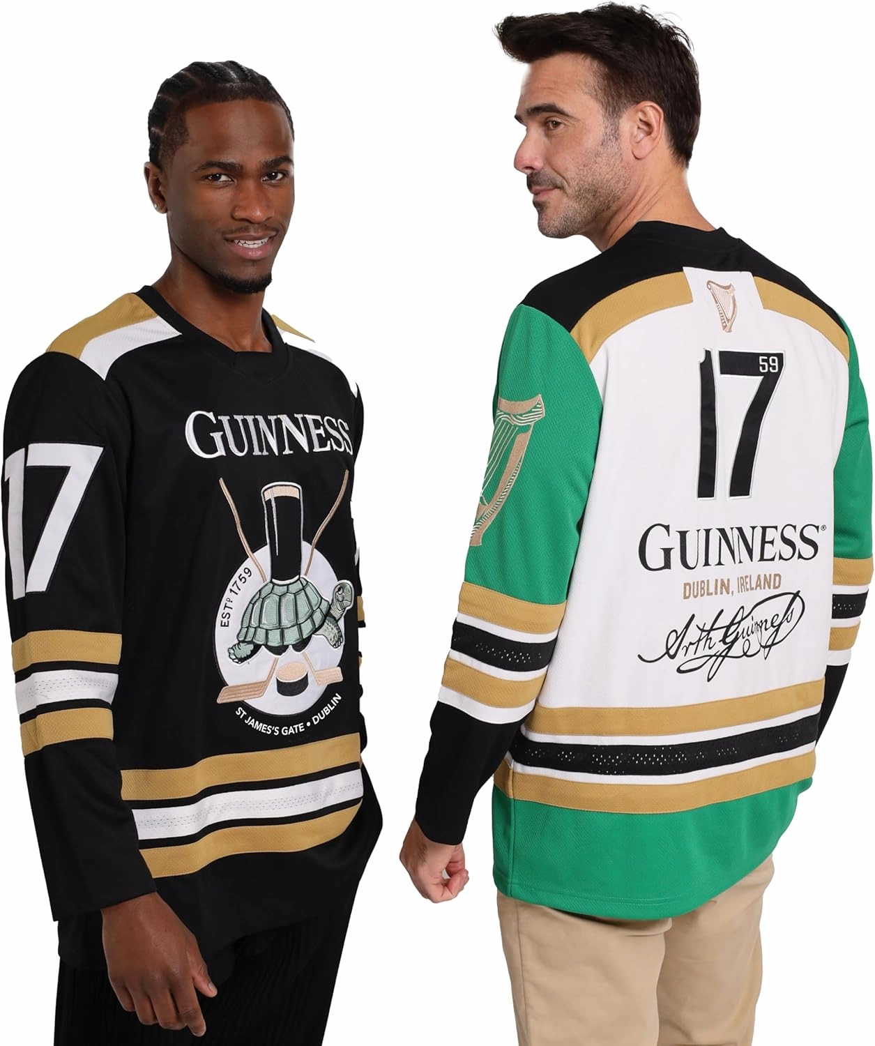 Guinness Hockey Jersey Embroidered Polyester Athletic Shirt Branded Sports Jersey