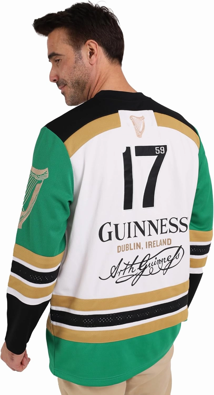 Guinness Toucan Hockey Jersey Embroidered Polyester Athletic Shirt Official Merchandise