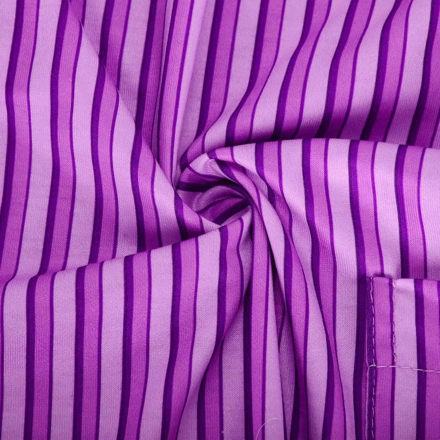 HGps8w Striped Wide Leg Pants for Women Capris - Casual Elastic Waist Versatile Business Work Lounge Pants with Pockets