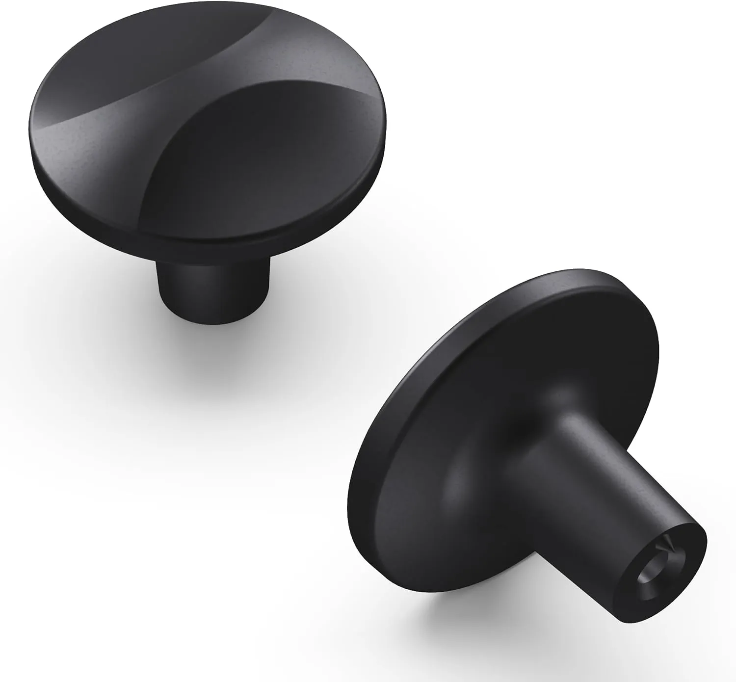 Hickory Hardware Crest Collection Knob 1-1/4 Inch Diameter Matte Black Finish (10 Pack)