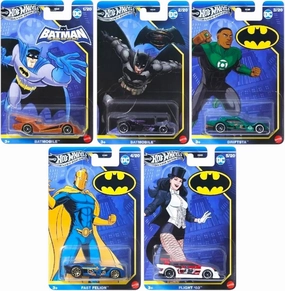 Hot Wheels DC Batman Silver Series Die-Cast Cars Collection, 5-Pack Set, Batmobile, Driftsta, Fast Felion, Flight '03, Ages 3  HDG89-956N Mix 1 2025