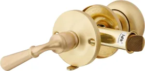 idh by St. Simons 21250-004 Premium Quality Solid Brass Storm Screen Door Latch, Satin Brass