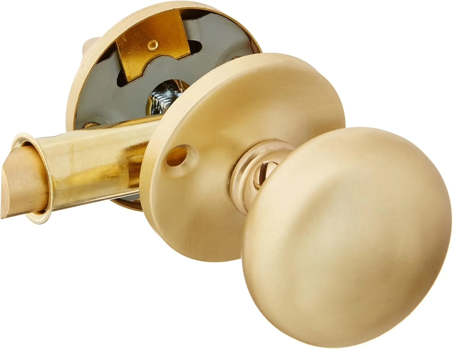 idh by St. Simons 21250-004 Premium Quality Solid Brass Storm Screen Door Latch, Satin Brass