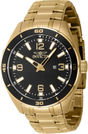 Invicta Men's Pro Diver 44mm Stainless Steel Quartz Watch, Gold (Model: 46673)