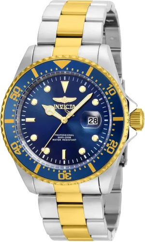 Invicta Men's Pro Diver Quartz Watch with Stainless-Steel Strap, Two Tone, 22 (Model: 22058)