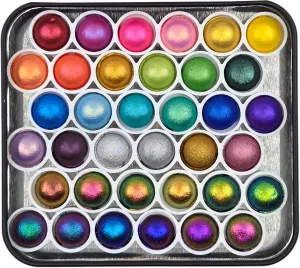 IUILE Handmade Watercolor Paints - Magical Drop Tin Set Vol. 2 (36 colors)