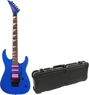 Jackson X Series Dinky DK3XR HSS 6-String Guitar with Laurel Fingerboard (Right-Handed, Cobalt Blue) Bundle with Jackson Dinky/Soloist Multi-Fit Molded Case, Black (2 Items)