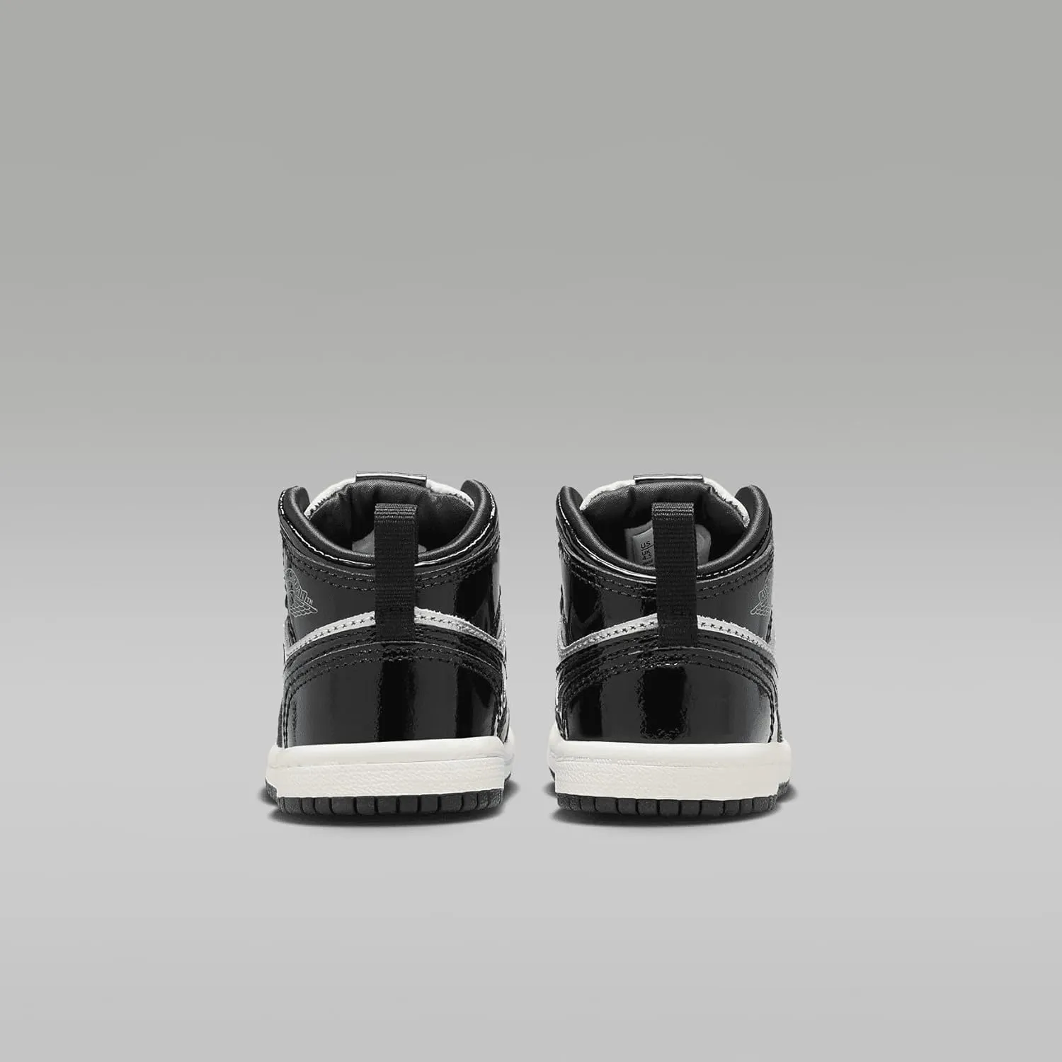 Jordan 1 Mid SE Baby/Toddler Shoes (FZ3939-001, Black/Metallic Silver/Sail/Metallic Gold)