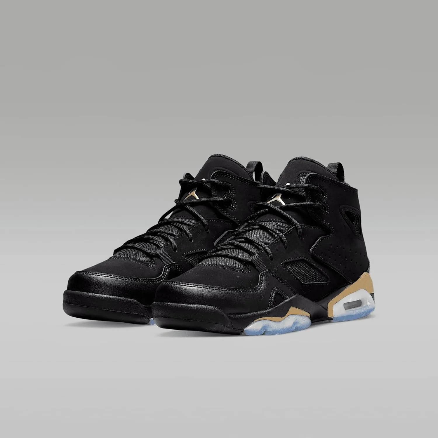 Jordan Flight Club '91 Big Kids' Shoes (DM1685-007, Black/Metallic Gold)
