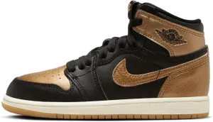 Jordan Little Kid's 1 Retro High OG Black/Metallic Gold-Sail (FD1412 071) - 2