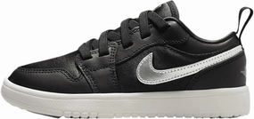 Jordan 1 Low Alt SE Little Kids' Shoes (FZ3920-001, Black/Sail/Metallic Gold/Metallic Silver)