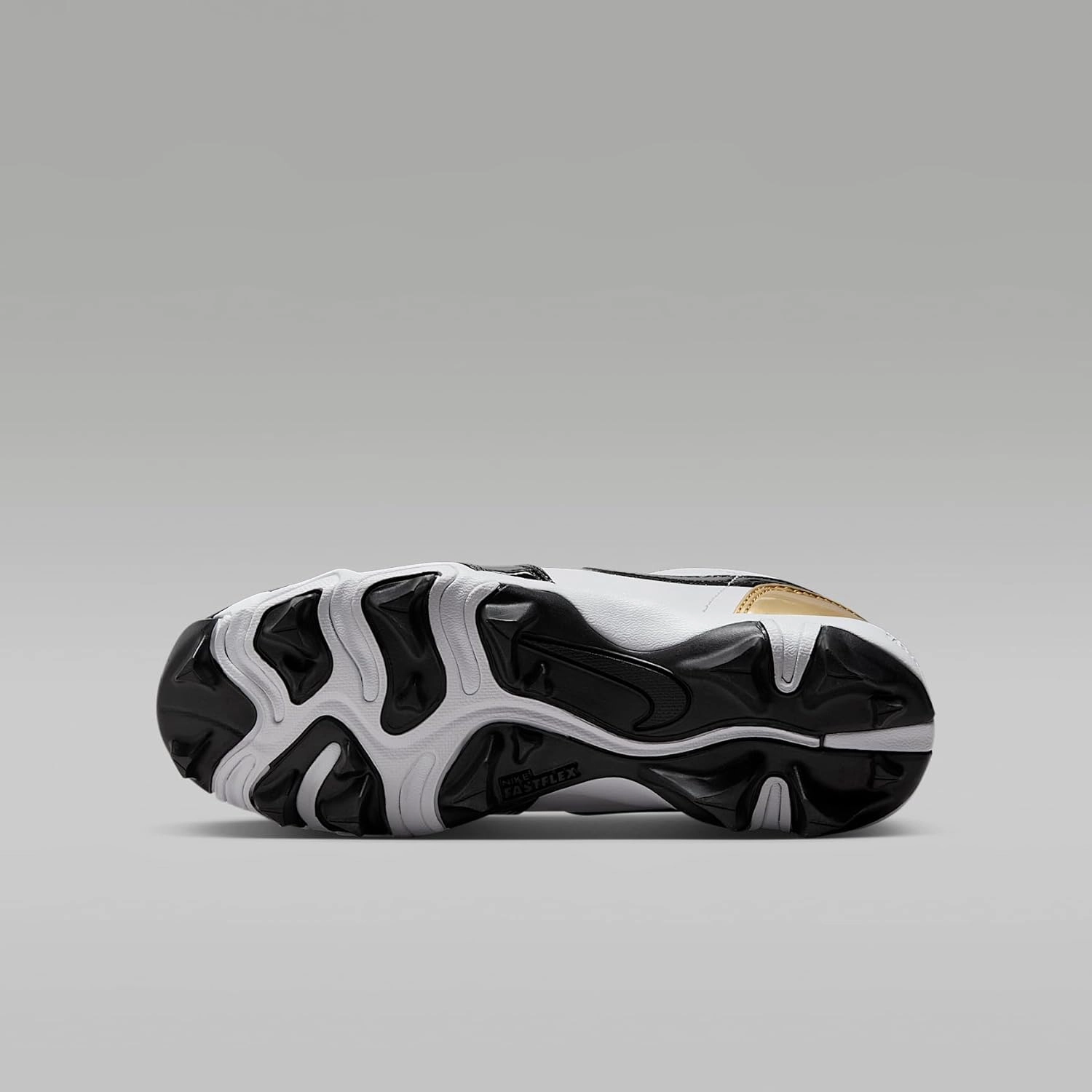 Jordan 1 Low Little/Big Kids' Cleats (HF6885-701, Metallic Gold/White/Black)