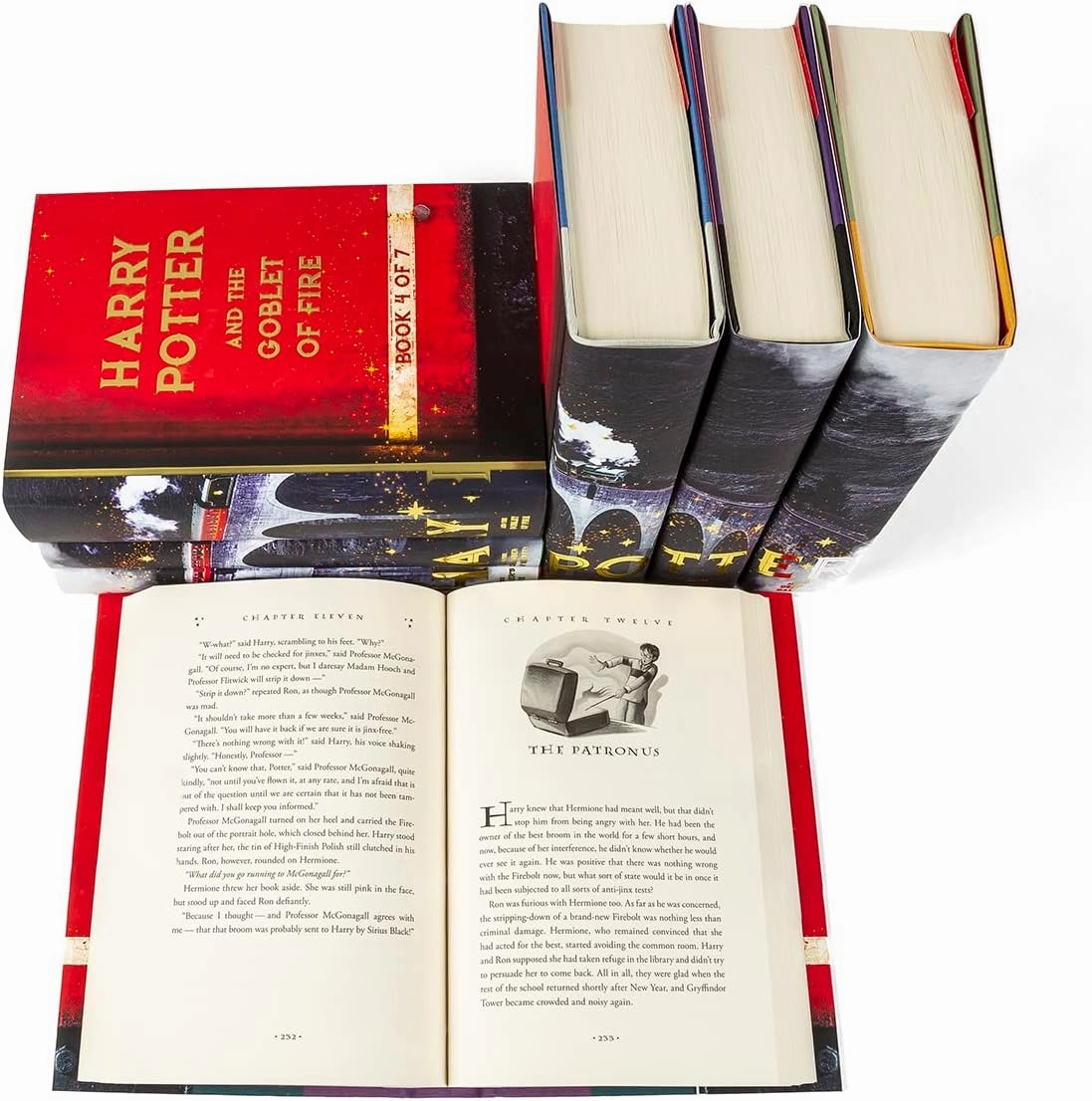 Juniper Books - Harry Potter 7 Volume Boxed Set: Train Design with Metallic Gold - Custom Designed Collectible