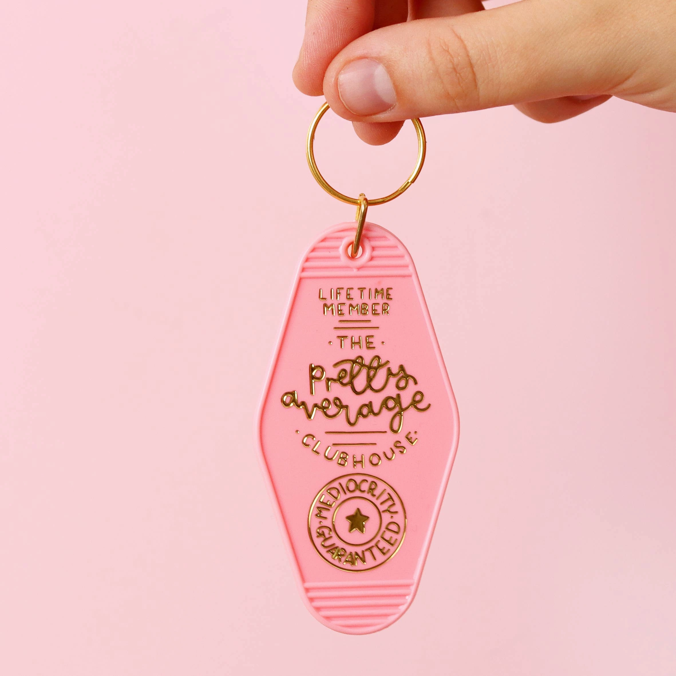 Keyring - The Pretty Average Clubhouse - Pink