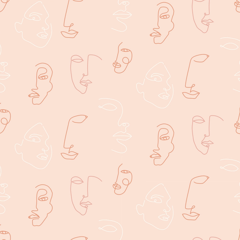 Kindred Wallpaper Blush Pink