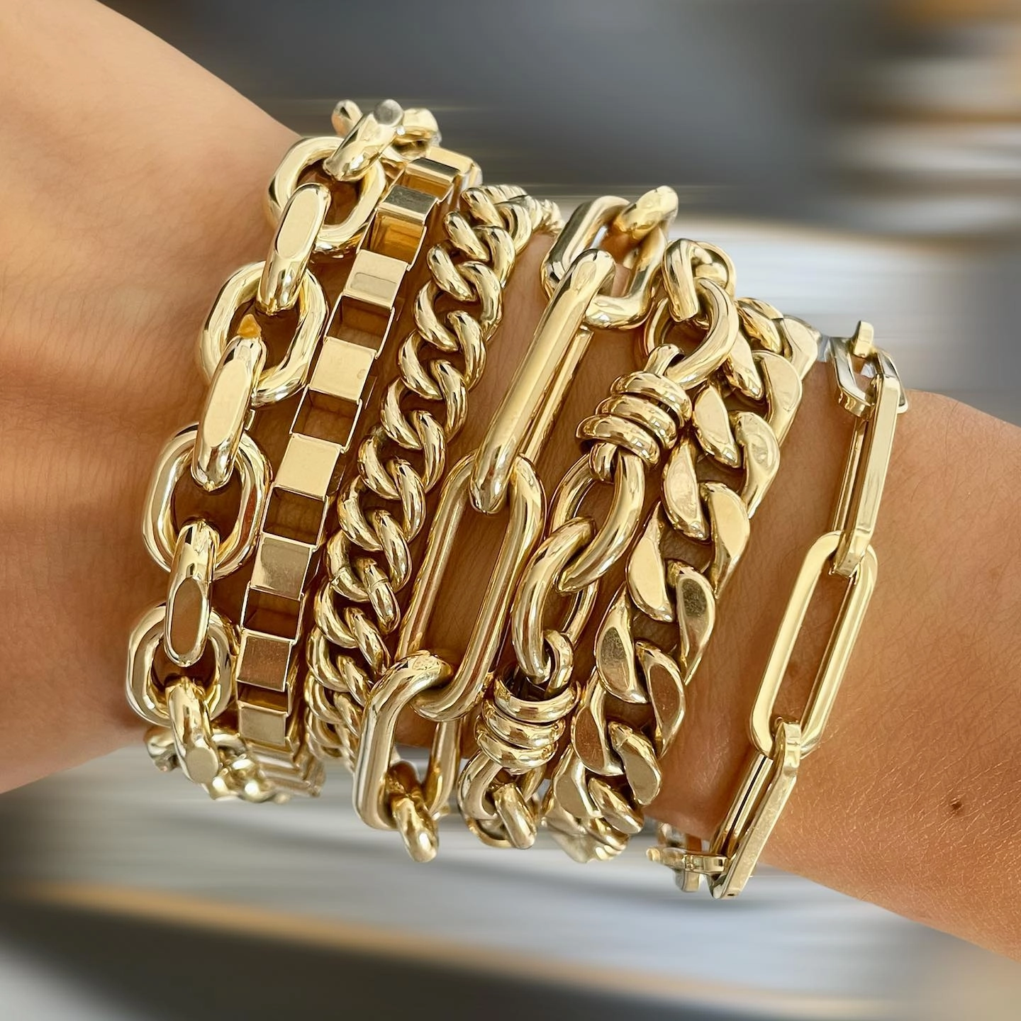 Knotted Link Chain Bracelet