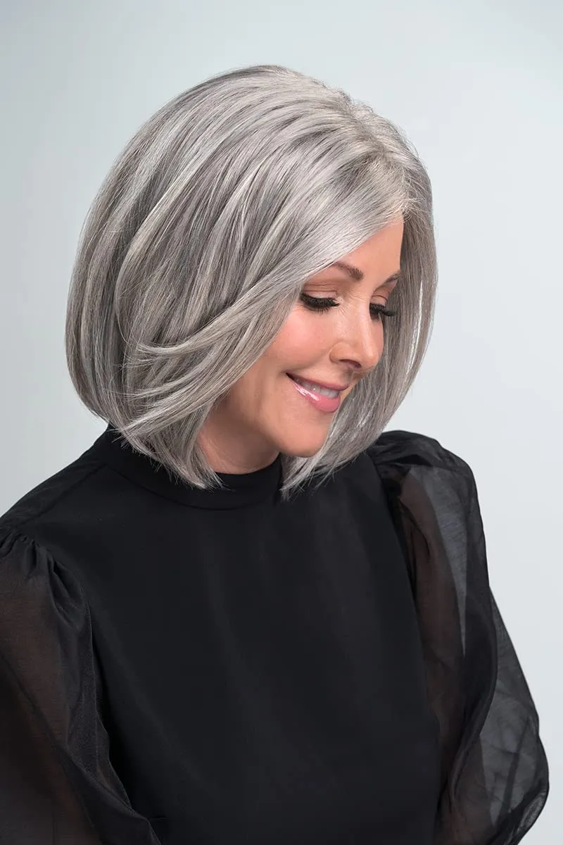 Kristen Wig Color 12/30BT Rootbeer Float - Jon Renau Wigs 10.5" Mid Length Bob Face Framing Synthetic Smart Lace Front Natural Hairline Open Cap Ventilation Adjustable Womens