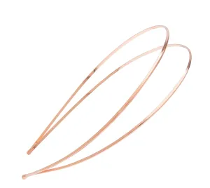 L. Erickson Metal Double Headband - Rose Gold
