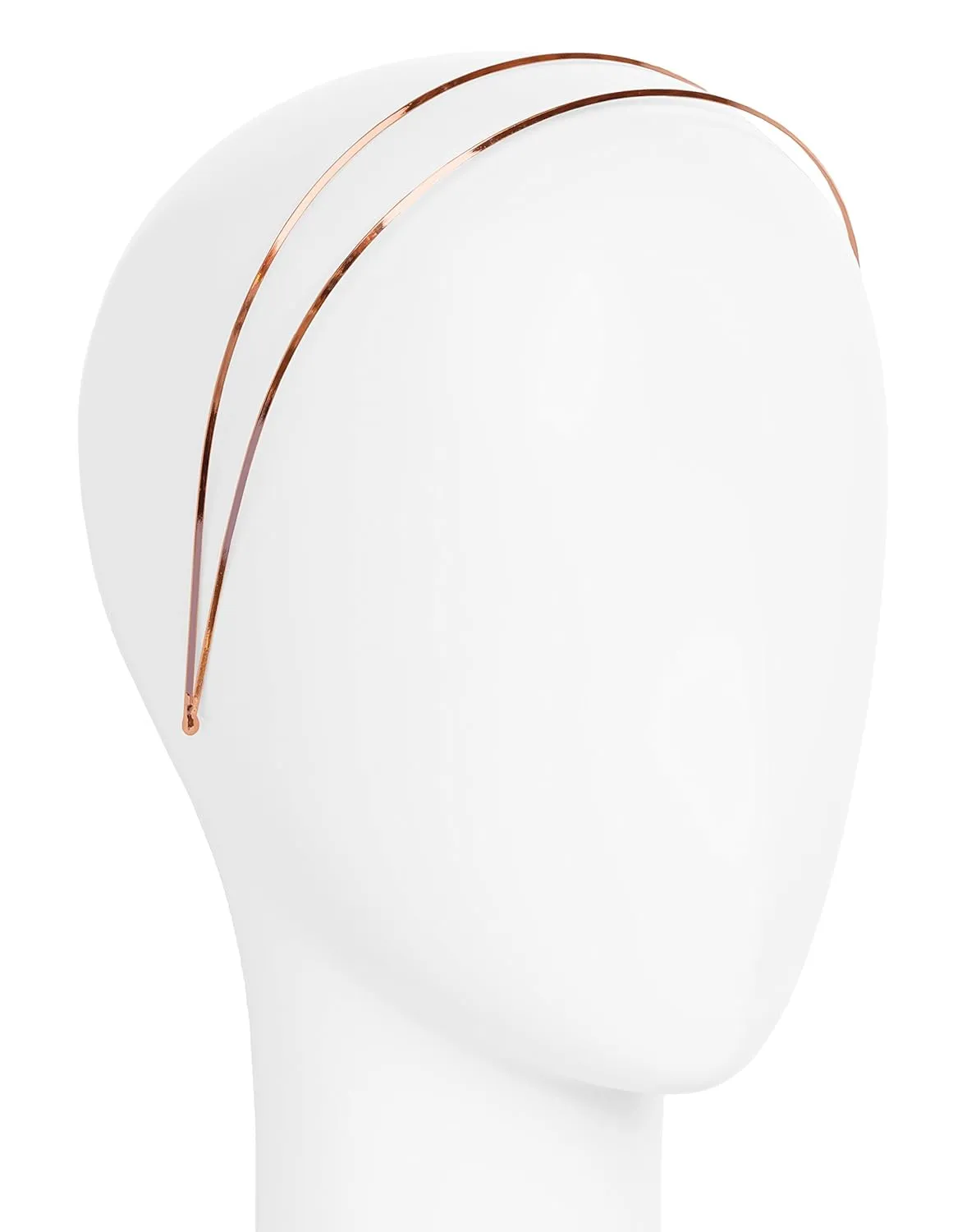 L. Erickson Metal Double Headband - Rose Gold
