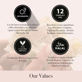 L'Oxygéné Oxygenated Nail Lacquer | Stargazer | Iridescent Rose Gold Metallic Opaque | UV Protected Long-Wear Nail Polish | 12-Free | Vegan | Certified Halal | Cruelty & Gluten Free | 15 ml