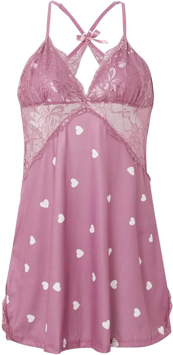 Lace Lingerie Nightgown Passionate Night Leopard Suspender Sexy Flower Floral Sexy Slim Waist-Closing Dress
