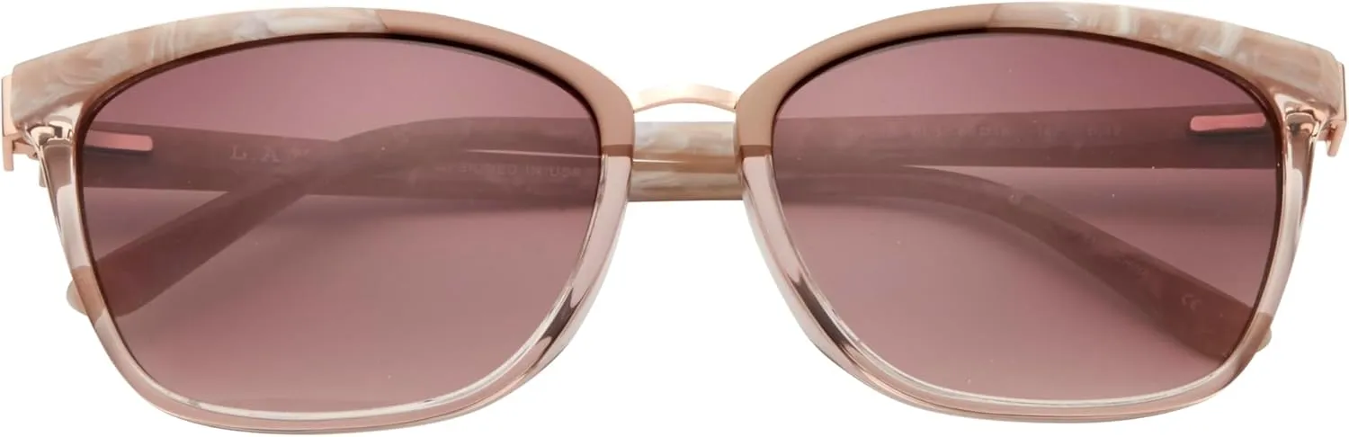 L.A.M.B. LA586 by Gwen Stefani Women's Square Sunglasses, 56 mm, UV400 Protection