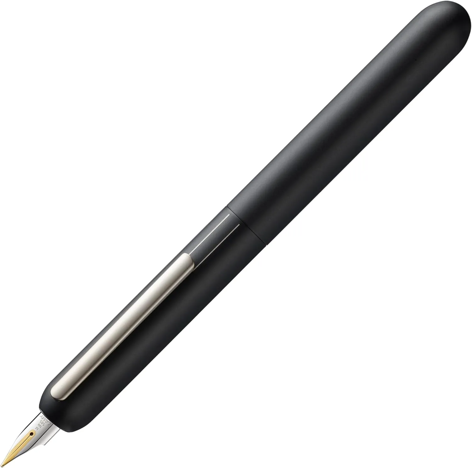 LAMY L74BK-B Dialog 3 by Franco Clivio Fountain Pen (B) 14K Gold Nib Platinum Finish Black