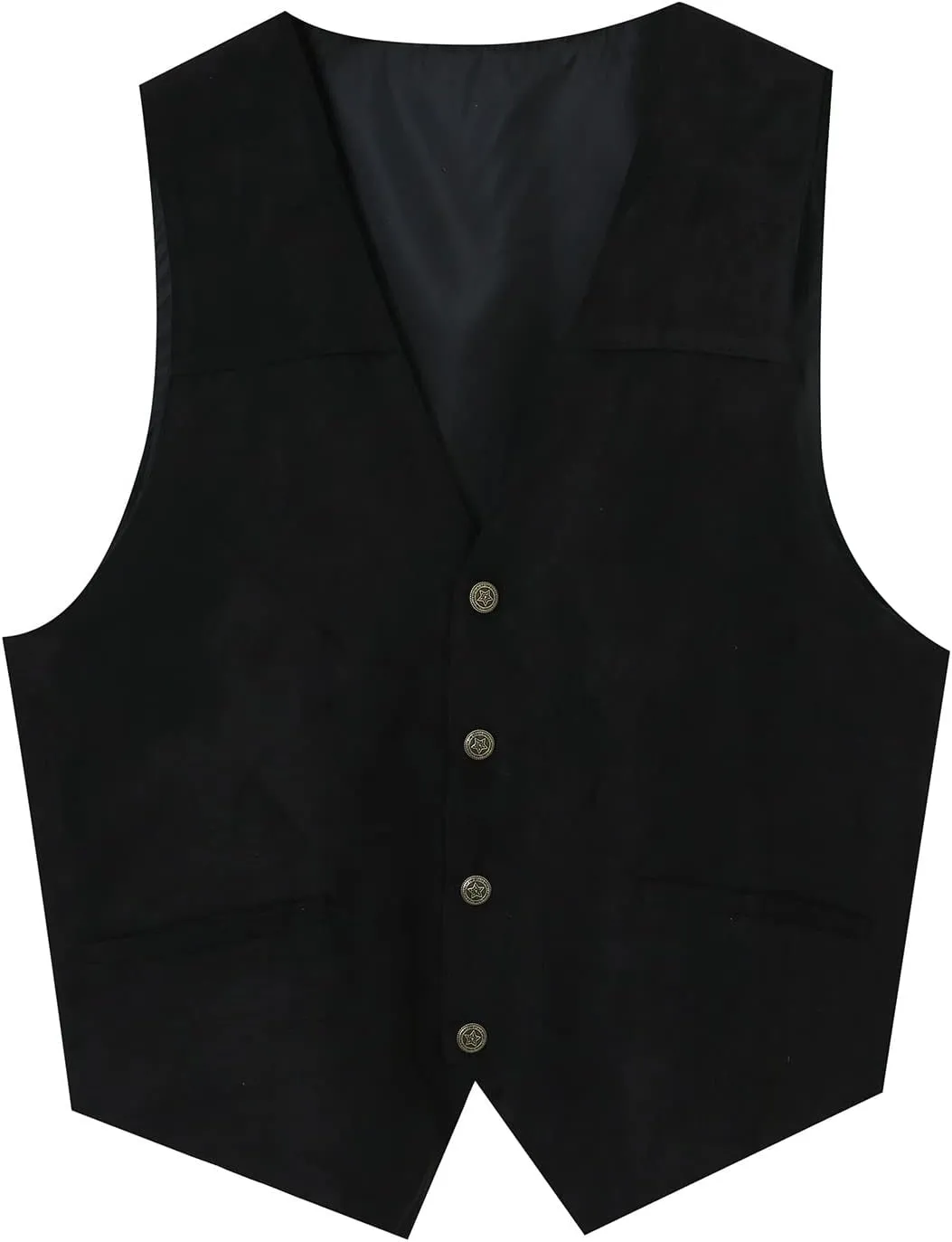 LCMTWX Black Vest Men V Neck Pocket Retro Color Vest Blouse With Button Utility Vest Men Mens Blazer Men Tux Chaleco Para