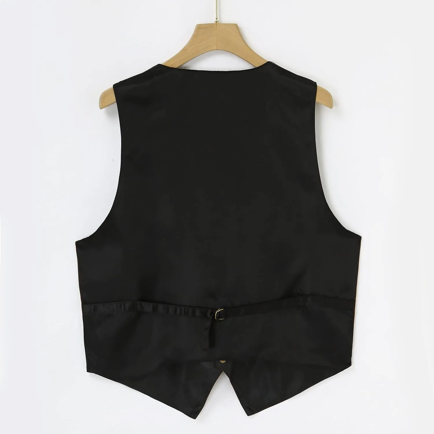 LCMTWX Black Vest Men V Neck Pocket Retro Color Vest Blouse With Button Utility Vest Men Mens Blazer Men Tux Chaleco Para