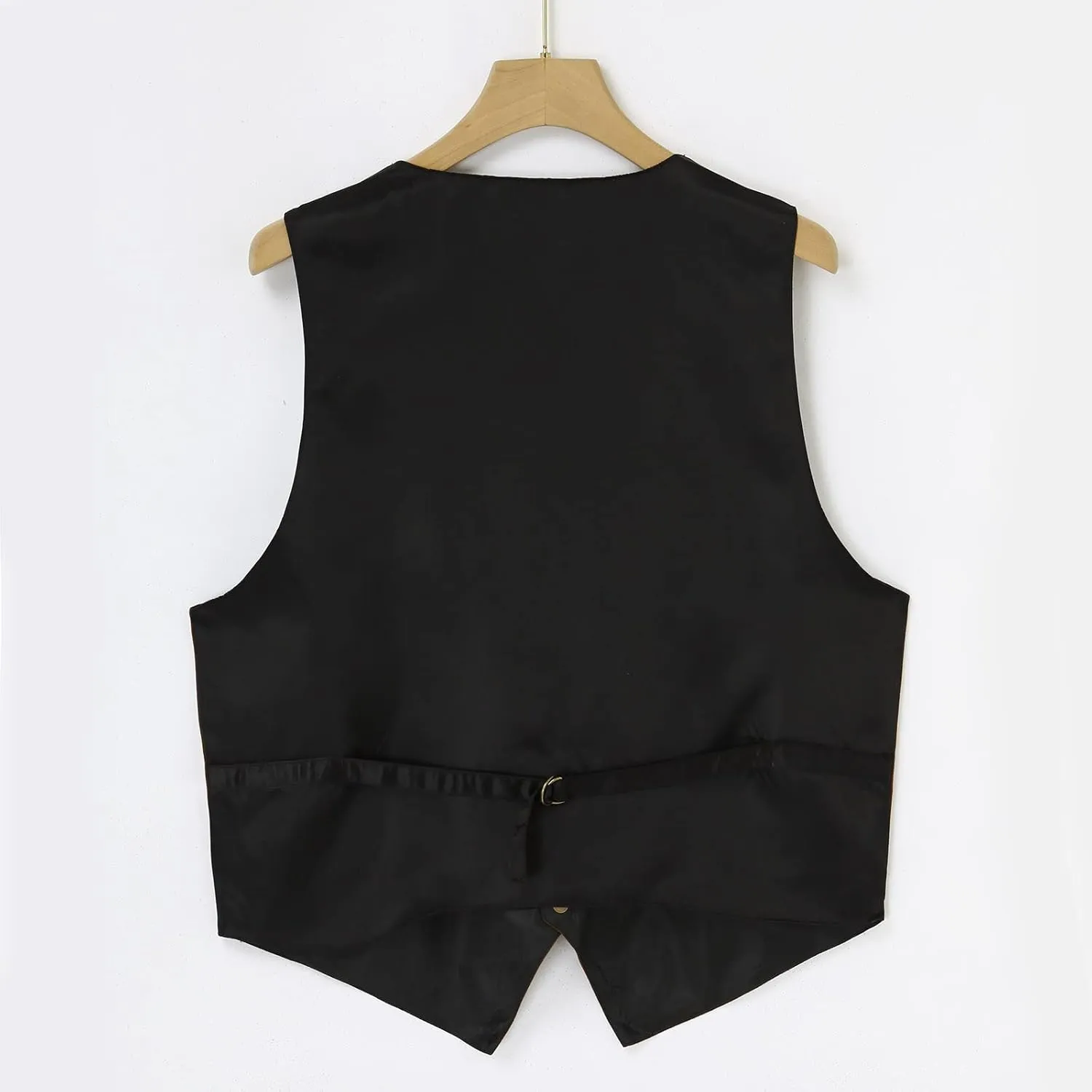 LCMTWX Black Vest Men V Neck Pocket Retro Color Vest Blouse With Button Utility Vest Men Mens Blazer Men Tux Chaleco Para