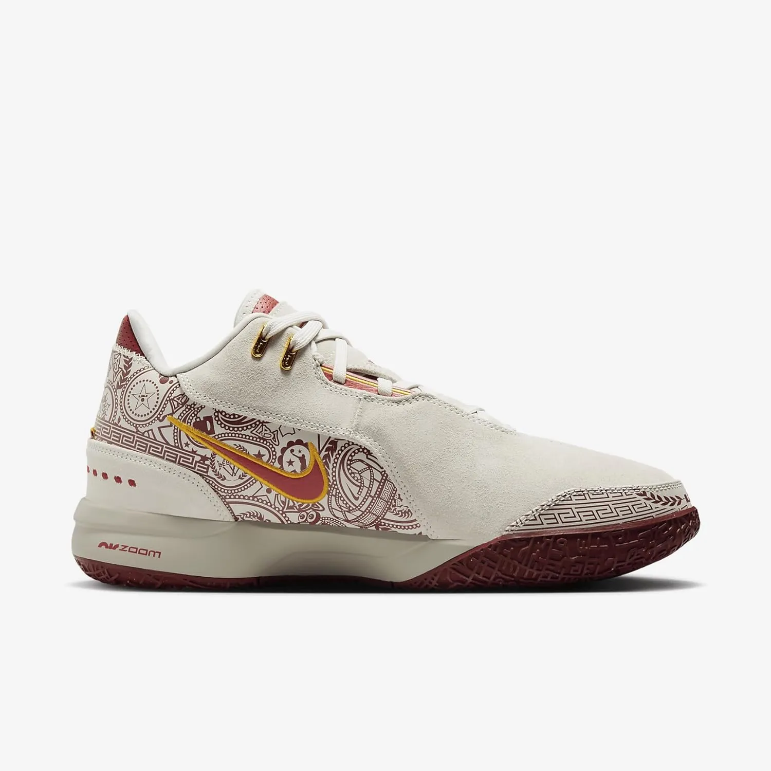 Lebron NXXT Gen AMPD Basketball Shoes (FJ1566-101, Light Orewood Brown/Washed Teal/Metallic Gold)