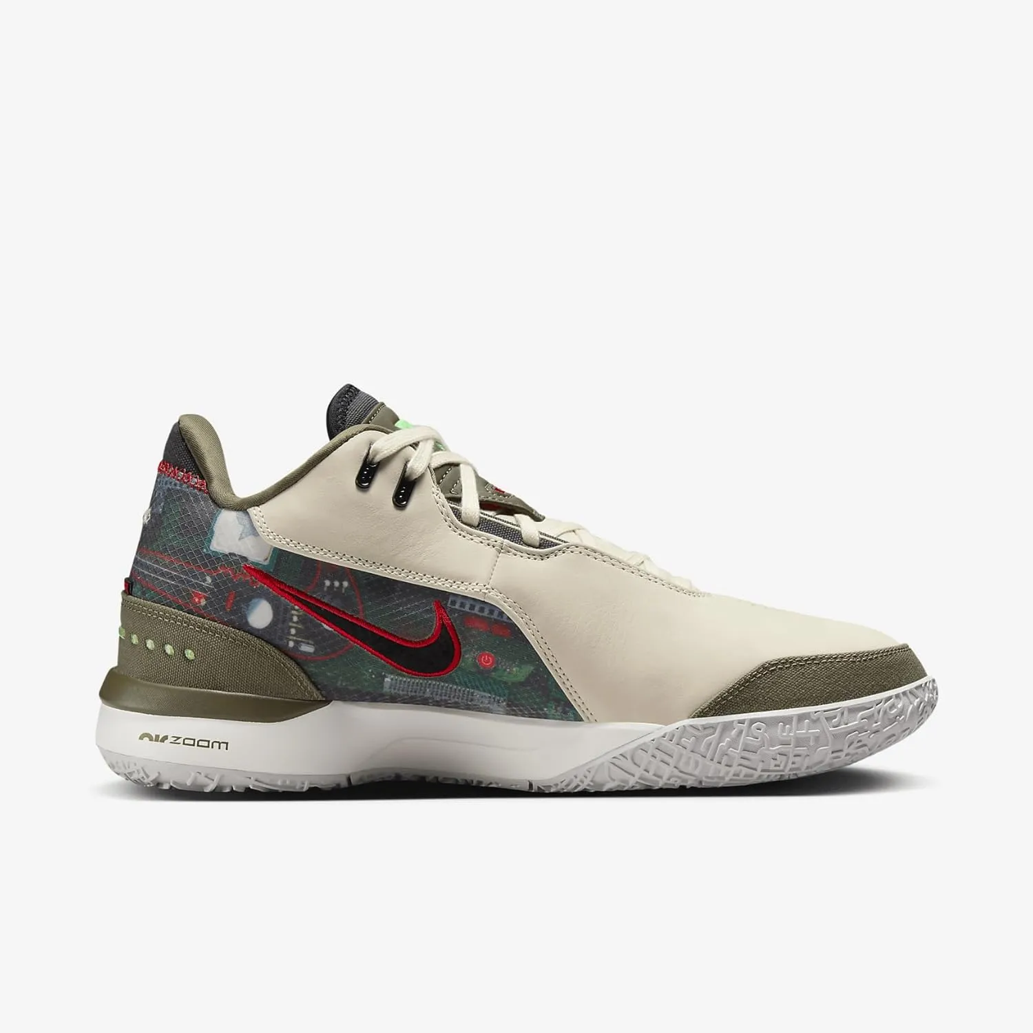Lebron NXXT Gen AMPD Basketball Shoes (FJ1566-101, Light Orewood Brown/Washed Teal/Metallic Gold)