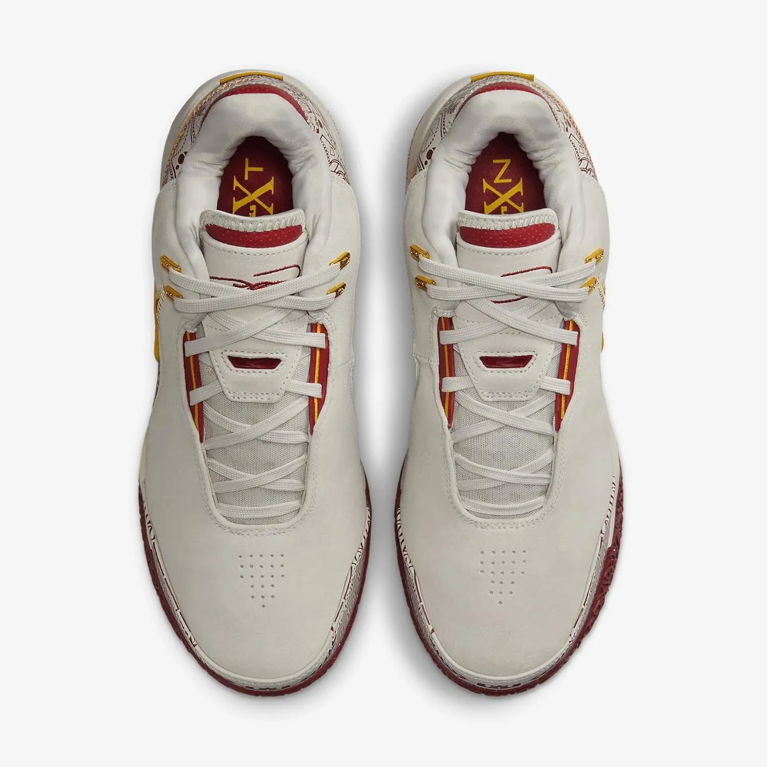 Lebron NXXT Gen AMPD Basketball Shoes (FJ1566-101, Light Orewood Brown/Washed Teal/Metallic Gold)