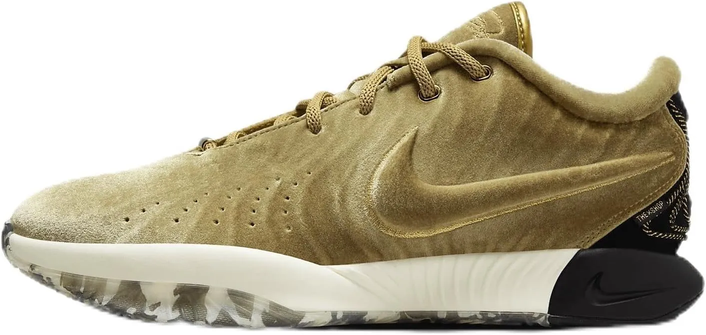 Lebron XXI Basketball Shoes (FZ7883-700, Metallic Gold/Coconut Milk/Aquamarine/Black) Size 9.5